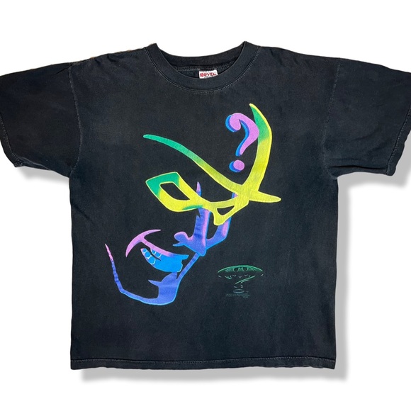 Rare Vintage 1995 BatMan Forever The Riddler T-Shirt - Picture 1 of 5